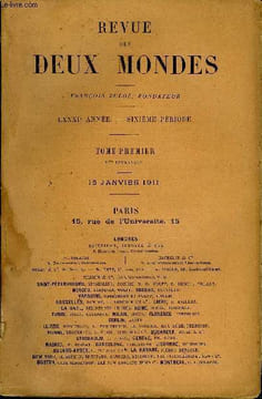 REVUE DES DEUX MONDES LXXXIe ANNEE N°2 - I.— MADEMOISELLE DE JESSINCOURT,qüatrièmepartie,par M. LouisBertrand.II.— LA GUERRE DE 1870. — NOS DÉFAITES ...