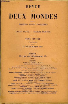 REVUE DES DEUX MONDES LXXXIe ANNEE N°3 - I.— MADELEINE JEUNE FEMME, première partie, par M. RenéBoylesve.II.— LES MASQUES ET LES VISAGES AU LOUVRE. — ...