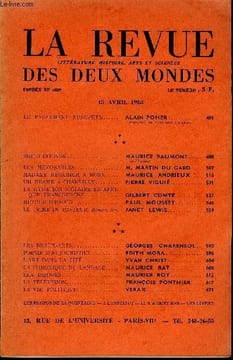 LA REVUE LITTERATURE, HISTOIRE, ARTS ET SCIENCES DES DEUX MONDES N°8 - LE PARLEMENT EUROPÉEN. ALAIN POHER. Président du Parlement Européen BREST ...
