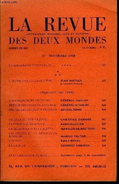 LA REVUE LITTERATURE, HISTOIRE, ARTS ET SCIENCES DES DEUX MONDES N°2 - LA RÉFORME DE L’UNIVERSITÉ. ****. L’ALLEMAGNE SOUS NAPOLÉON. JEAN MISTLER.de ...