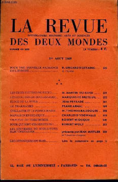 LA REVUE LITTERATURE, HISTOIRE, ARTS ET SCIENCES DES DEUX MONDES N°8 - POUR UNE NOUVELLE NAISSANCE DE L'EUROPE. E. GISCARD D’ESTAING . de l’Institut. ...