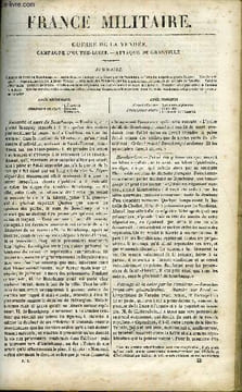 FRANCE MILITAIRE, HISTOIRE DES ARMEES FRANCAISES DE TERRE ET DE MER DE 1792 A 1837 TOME PREMIER N°22 - GUERRE DE LA VENDEE - CAMPAGNE D'OUTRE-LOIRE - ...