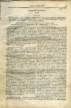 FRANCE MILITAIRE, HISTOIRE DES ARMEES FRANCAISES DE TERRE ET DE MER DE 1792 A 1837 TOME TROISIEME N°7 - SIEGE DE MANTOUE. Description de la place, ...