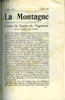 LA MONTAGNE 5e ANNEE N&deg;5 - L'ar&ecirc;te de Gaube du Vignemale par le Vicomte Jean d'Ussel, Sur l'usage du ski (Observations faites pendant un s&eacute;jour..) par ...