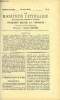 LE MONITEUR LITTERAIRE CINQUIEME ANNEE N°4 - Revendicatrices par Olivier de Tréville, Lettres a une jeune inconnue - Quarantième lettre par Mentor, ...