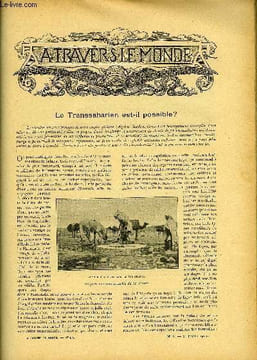 A TRAVERS LE MONDE N° 8 - Le transsaharien est-il possible ?, L'Angleterre en Abyssinie - Exploration du Nil Bleu, Une visite au petit roi de ...
