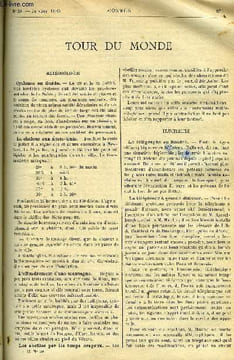 LE COSMOS - REVUE DES SCIENCES ET DE LEURS APPLICATIONS N° 30 - Cyclones en Suède, La chaleur aux Etats-Unis, L'effondrement d'une montagne, Le ...