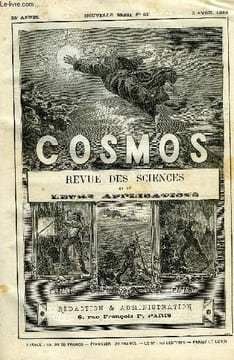 LE COSMOS - REVUE DES SCIENCES ET DE LEURS APPLICATIONS N° 62 - La cinquantième planète de M.Palisa par J. Saulnier, Un nouveau pulvérisateur par ...