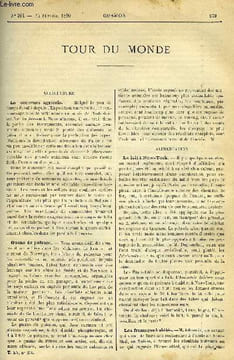 LE COSMOS - REVUE DES SCIENCES ET DE LEURS APPLICATIONS N° 264 - Le concours agricole, Guano de poisson, Le lait a New York, Les fromages habités, ...