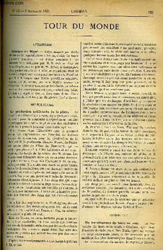 LE COSMOS - REVUE DES SCIENCES ET DE LEURS APPLICATIONS N° 345 - Distance de Rigel, La production artificielle de la pluie, Un tremblement de terre en ...