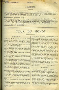 LE COSMOS - REVUE DES SCIENCES ET DE LEURS APPLICATIONS N° 404 - Variation de la température du sol avec l'altitude, Les hivers du nord deviennent-ils ...