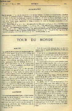 LE COSMOS - REVUE DES SCIENCES ET DE LEURS APPLICATIONS N° 493 - La méthode d'inoculation du choléra Haffkine, La téléphonie transatlantique, ...