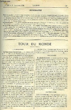 LE COSMOS - REVUE DES SCIENCES ET DE LEURS APPLICATIONS N° 609 - Un banc dans l'Atlantique, De l'or des eaux de la mer, La plante-boussole, Les oeufs ...