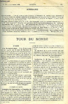 LE COSMOS - REVUE DES SCIENCES ET DE LEURS APPLICATIONS N° 771 - L'eau de source a Paris, L'oxygène de l'atmosphère et l'oxygène du sol, Recherches de ...