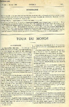 LE COSMOS - REVUE DES SCIENCES ET DE LEURS APPLICATIONS N° 800 - La destruction des rats, Role des vers de terre dans la formation de la terre ...
