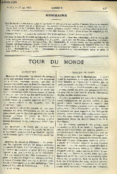 LE COSMOS - REVUE DES SCIENCES ET DE LEURS APPLICATIONS N° 903 - Mesures du diamètre équatorial de Saturne et de son système d'anneaux, Mesures du ...