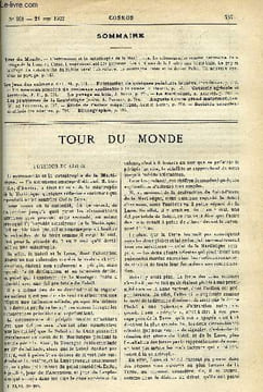 LE COSMOS - REVUE DES SCIENCES ET DE LEURS APPLICATIONS N° 908 - L'astronomie et la catastrophe de la Martinique, Le séismographe comme baromètre, ...