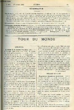 LE COSMOS - REVUE DES SCIENCES ET DE LEURS APPLICATIONS N° 1096 - Le retour de la comète Giacobini, Eruptions et tremblements de terre, La ...