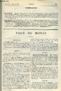 LE COSMOS - REVUE DES SCIENCES ET DE LEURS APPLICATIONS N° 1170 - Nouvelle comète, Le retour de la comète de Halley, Radio-activité de la pluie, Une ...