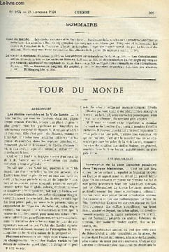 LE COSMOS - REVUE DES SCIENCES ET DE LEURS APPLICATIONS N° 1234 - Les étoiles variables et la voie lactée, Survivance de la race humaine primitive ...