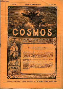 LE COSMOS - REVUE DES SCIENCES ET DE LEURS APPLICATIONS N° 1429 - Charles André, Lecoq de Boisbaudran, Tropismes, La phosphorescence du phosphore, La ...