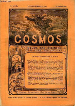 LE COSMOS - REVUE DES SCIENCES ET DE LEURS APPLICATIONS N° 1447 - L'éclipse totale de Soleil du 10 octobre 1912, ancienne eclipse de soleil observée ...