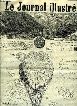LE JOURNAL ILLUSTRE N° 34 - Les eaux chaudes par A. Laynaud, La chasse II par Alexandre Dumas, La grande marée du 18 septembre a Honfleur par H. de ...