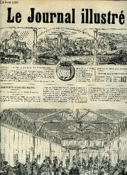 LE JOURNAL ILLUSTRE N° 208 - Administration des postes : Intérieur du bureau de la poste restante a Paris par H.M, Vivonne par Léon de la Tourette, ...