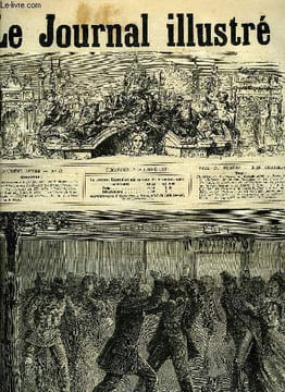 LE JOURNAL ILLUSTRE N° 42 - Le drame du boulevard Saint Germain par H. Meyer, La lecture du Petit-Journal a l'Hospice des Quinze-Vingts par Claverie, ...