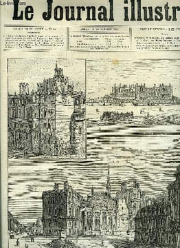 LE JOURNAL ILLUSTRE N° 44 - Le chateau de Saint-Germain en Laye par G. Guiaud, Le coeur et la main et Fanfan la Tulipe par Henri Meyer, Observatoire ...
