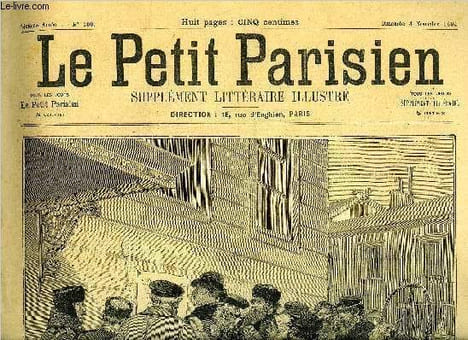 LE PETIT PARISIEN - SUPPLEMENT LITTERAIRE ILLUSTRE N° 300 - A Saint Pétersbourg, le public lisant les Bulletins de santé du Tsar, L'offrande a la mer ...