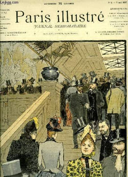 PARIS ILLUSTRE N° 2 - Au salon par Gorguet, Le salon de 1887 par Marius Vachon, La translation des cendres de Rossini 30 avril 1887, La vente des ...