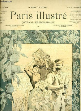 PARIS ILLUSTRE N° 28 - Les vendanges par Myrbach, Propos d'hiver, La nouvelle rue du Louvre et la halle au blé par Fraipont, Simonne (IV), Le four ...