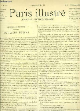 PARIS ILLUSTRE N° 34 - Souliers pleins par Saint Juirs, Les enfants par André Lemoyne, Girart de Trayonne par Fourcaud, L'ange de Noël par Geoffroy, ...