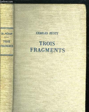 TROIS FRAGMENTS - NOTRE JEUNESSE - VICTOR MARIE, COMTE HUGO - LE MYSTERE DES SAINTS INNOCENTS. PEGUY CHARLES