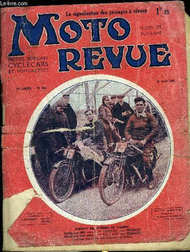 MOTO REVUE N° 194 - La nouvelle voiturette A.S., La Royal Moto, Conseils pratiques, Les voitures anciennes, dans quel cas la révision de puissance ...
