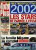 AUTO PLUS N° 743 - La famille Mégane au complet, Les stars de l'année 2002 a l'essai, Daewoo Kalos SE Pack, Citroën Berlingo 2.0 HDi Multispace, Opel ...
