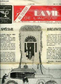 LA VIE DE L'AUTO N° 87 - Quelle est la marque ?, Boris Vian : mes vacances comme en 1900, Nieuwlandt : une voiture de salon, Le bateau ...