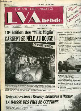 LA VIE DE L'AUTO N° 563 - Issu du rationnement : le microcar VEL - Promenade au bois : Delage et Hispano - Il a connu Maurice Julien, Tambours de C4 : ...