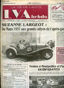LA VIE DE L'AUTO N° 635 - La BMW de Raymond Loewy : harponnée en Provence ! - Et vogue le navire - Une si petite auto !, Abrasif a longue tige (suite) ...