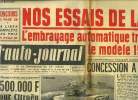 L'AUTO JOURNAL N° 219 - Nos essais de la 403, l'embrayage automatique transforme le modèle 1959, Les constructeurs français unanimes refusent ...