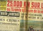 L'AUTO JOURNAL N° 224 - 25.000 km sur la P.60 ou l'Aronde a l'heure de la vérité, Des crimes économiques, Le gang des compteurs par Maurice Evrard, ...