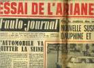 L'AUTO JOURNAL N° 228 - Essai de l'Ariane 1960, Dès la rentrée des usines en septembre, nouvelle suspension sur Dauphine et Aronde par Jean Mistral, ...
