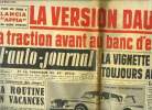 L'AUTO JOURNAL N° 235 - La version Dauphine a traction avant au banc d'essai, La vignette Ramadier toujours au pouvoir par François Hauteville, Vers ...