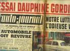 L'AUTO JOURNAL N° 252 - Essai Dauphine Gordini 1961, Notre lutte contre l'odieuse vignette, L'automobile doit revivre par Maurice Evrard, Demain le ...