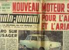 L'AUTO JOURNAL N° 253 - Nouveau moteur Simca pour l'Aronde et l'Ariane 61 par Jean Mistral, Haro sur l'usager, La carte d'identité sanguine est-elle ...