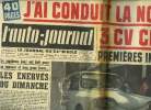 L'AUTO JOURNAL N° 271 - J'ai conduit la nouvelle 3 CV Citroën, premières impressions, Le septième jour est fait pour se reposer et non pour jouer, les ...