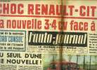 L'AUTO JOURNAL N° 276 - Les voitures de la dolce vita, Le choc Renault-Citroën - Mercedes est toujours jeune, Massacre des pare-brise a Orchies, ne ...