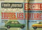 L'AUTO JOURNAL N° 308 - Spécial Salon - documentation complète, toutes les voitures 1963, Achèteriez vous cette voiture a Turbine ?, La 2 CV aux cent ...