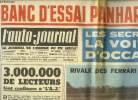L'AUTO JOURNAL N° 322 - Banc d'essai Panhard 1963, Les secrets de la voiture d'occasion, 3.000.000 de lecteures font confiance a l'A.J., Sur la ...